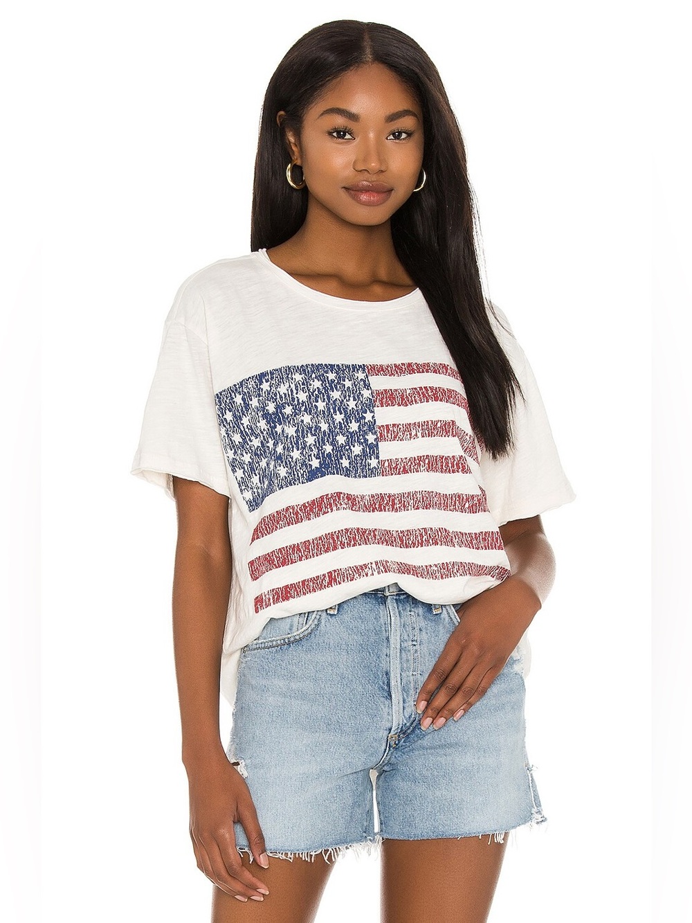 Show Me Your Mumu American Flag Graphic Tee - Size Small - Picture 4 of 9